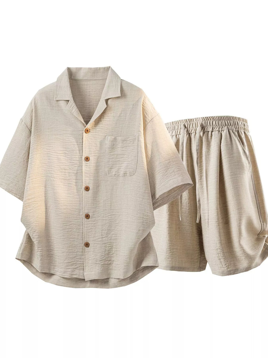 Dune Texture Shirt & Shorts Set