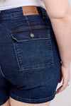 Judy Blue Camden High-Rise Back Flap Pocket Denim Shorts — product view 18