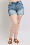 Judy Blue Addison High-Rise Star Seam Detail Denim Shorts — product view 11