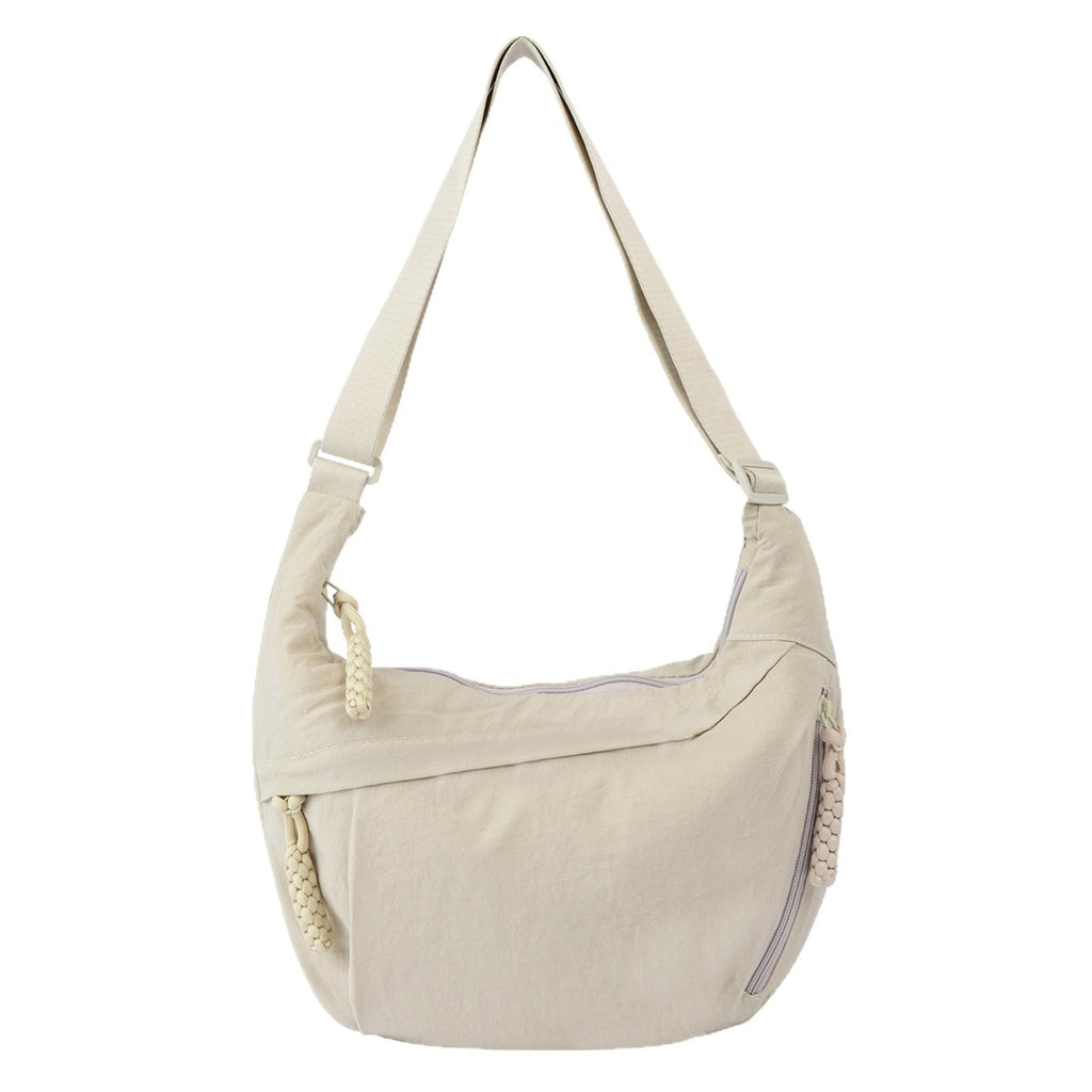 Women's High-Capacity Nylon Crossbody Bag - Lightweight Everyday Shoulder Bag