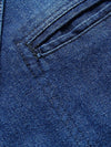 Indigo Ledger Denim Blazer — Extended Sizing — color or detail view 6