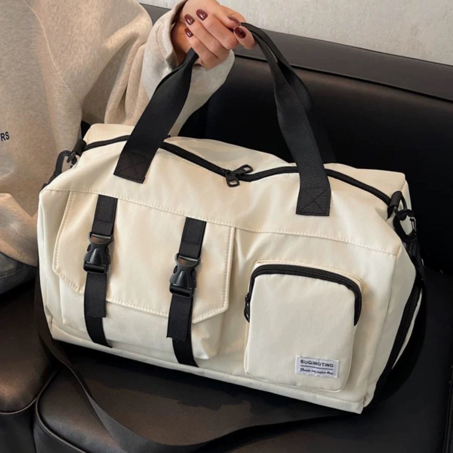 Premium Waterproof Travel Tote Bag - Large Capacity Men's Luggage Storage