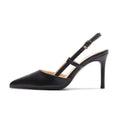 Women's Pointed-Toe Stiletto Ankle-Strap Heels | PU Upper Buckle Sandals