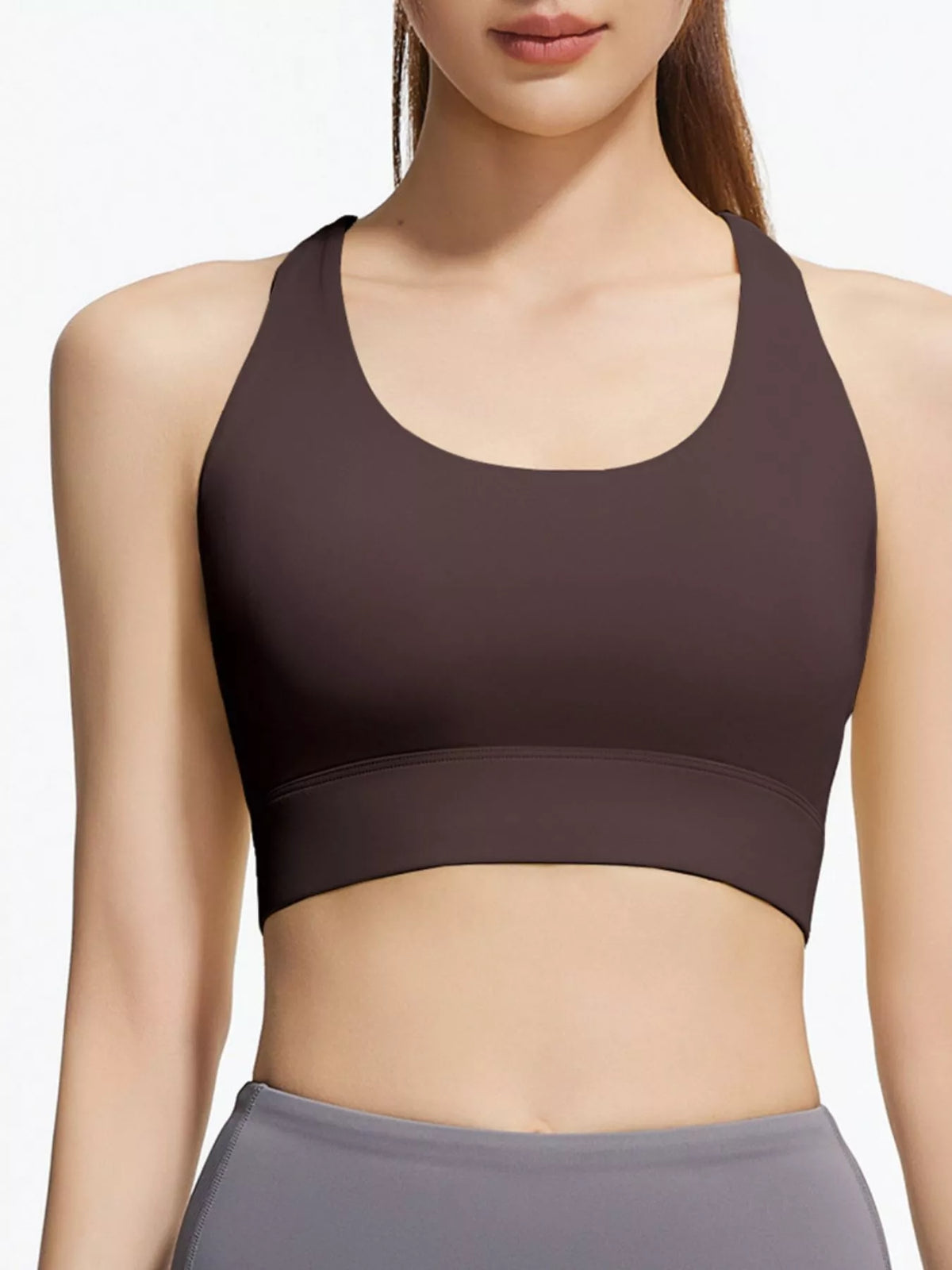 Seamless Scoop-Neck Sports Bra