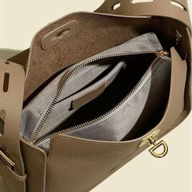 Genuine Leather Crossbody Underarm Bag | Commuter Streetwear Shoulder Bag