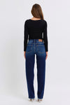 Judy Blue Harper Raw-Hem Straight-Leg Jeans — product view 8