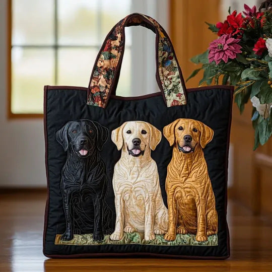 Women's Trendy Printed Tote & Shoulder Bag - Canvas Lined Oxford Cloth