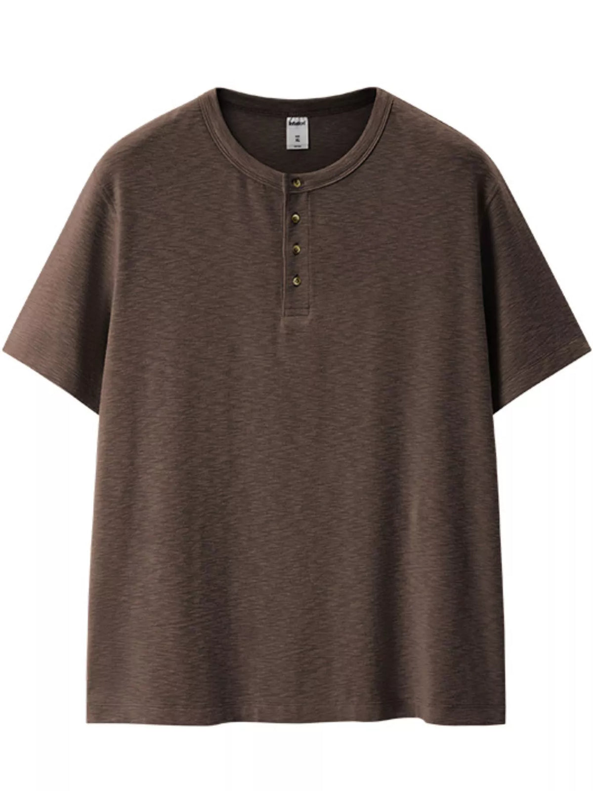Men’s Short-Sleeve Cotton-Blend Henley