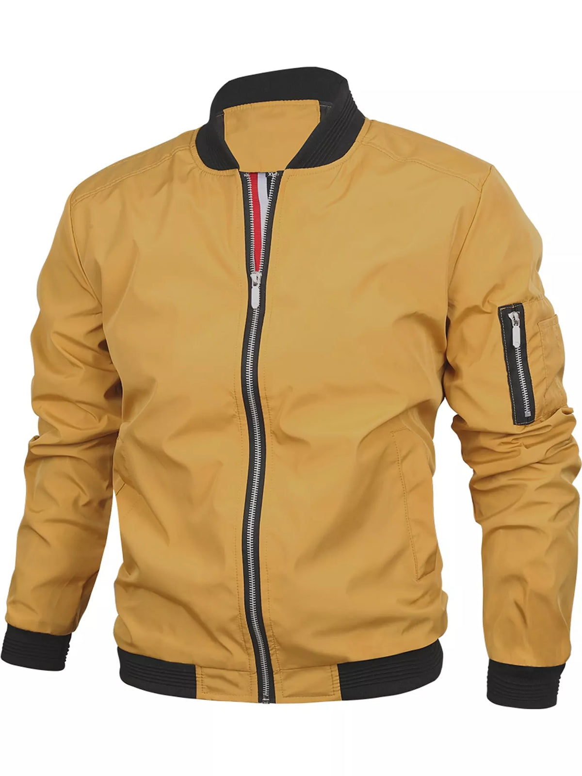 Men's Lightweight Bomber Jacket with Sleeve Pocket — photo 61