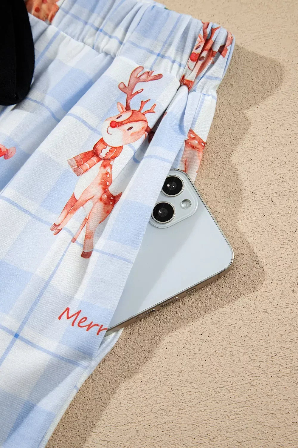 Women's Christmas Plaid Cartoon-Print Pajama Set — photo 8