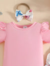 Adventure Club Ruffled Bodysuit and Dress Set with Headband — product view 8