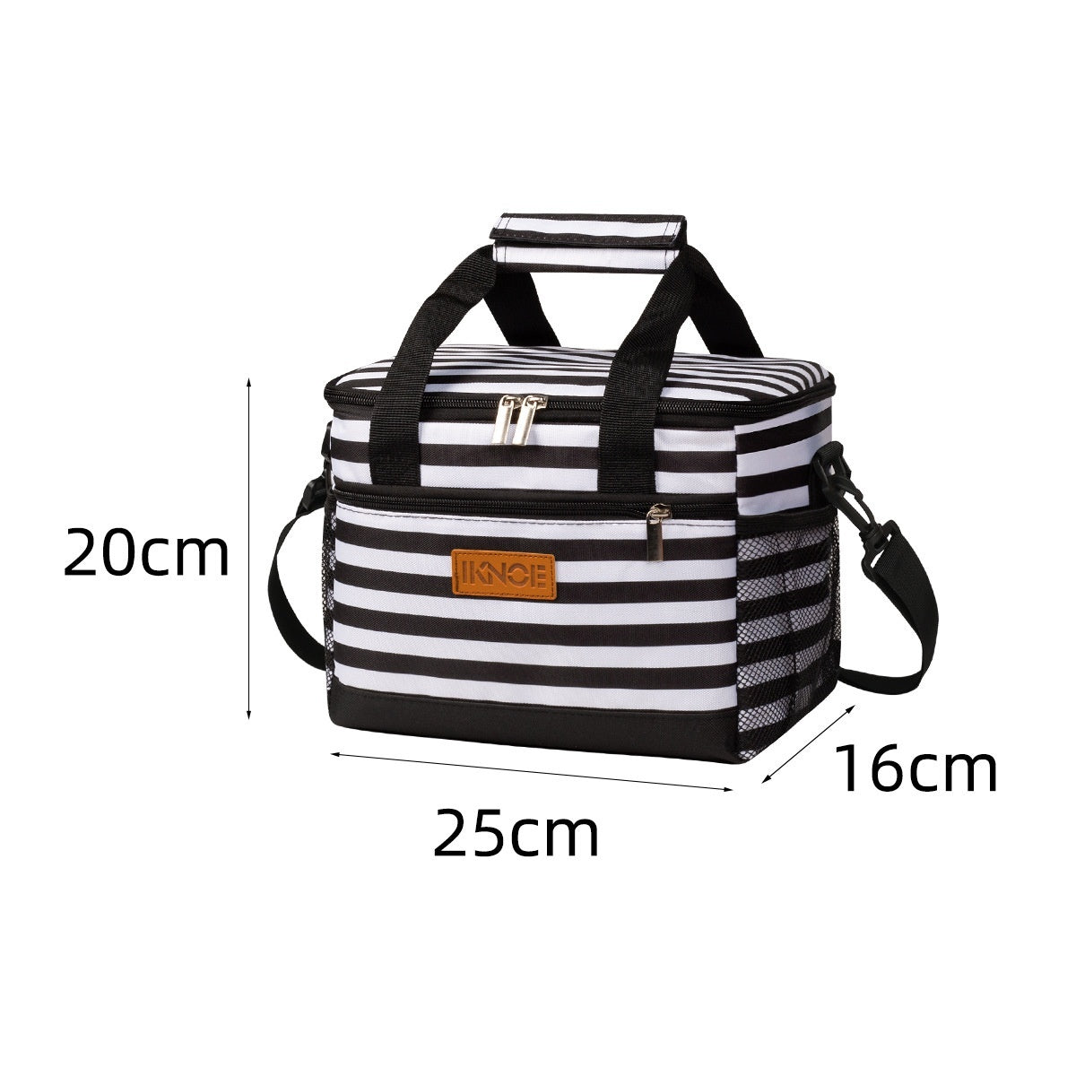 Insulated Tote Bag - Foldable Oxford Fabric Cooler Lunch Bag for Women