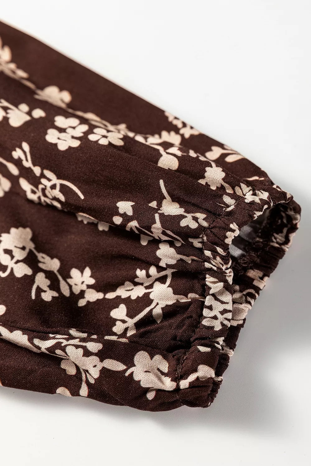 Floral Shirred-Waist Mini Dress