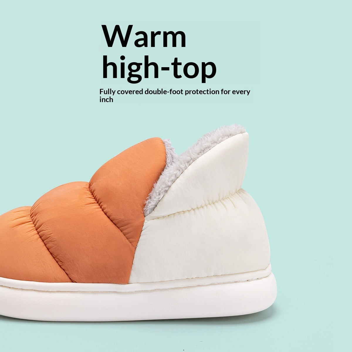 Women's Down-Filled Cotton Outdoor Shoes - Warm Non-Slip Winter Footwear