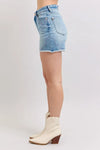 Judy Blue Lennox High-Rise Western Embroidery Detail Cut Off Denim Shorts — product view 4
