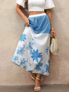 Vera Floral Print Color Block Skirt — product view 6