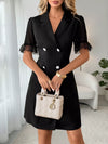 Elara Lace Detail Double Breasted Blazer Dress — product view 4