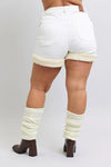 Judy Blue Rowan High-Rise Shearling Cuff Denim Shorts — product view 9