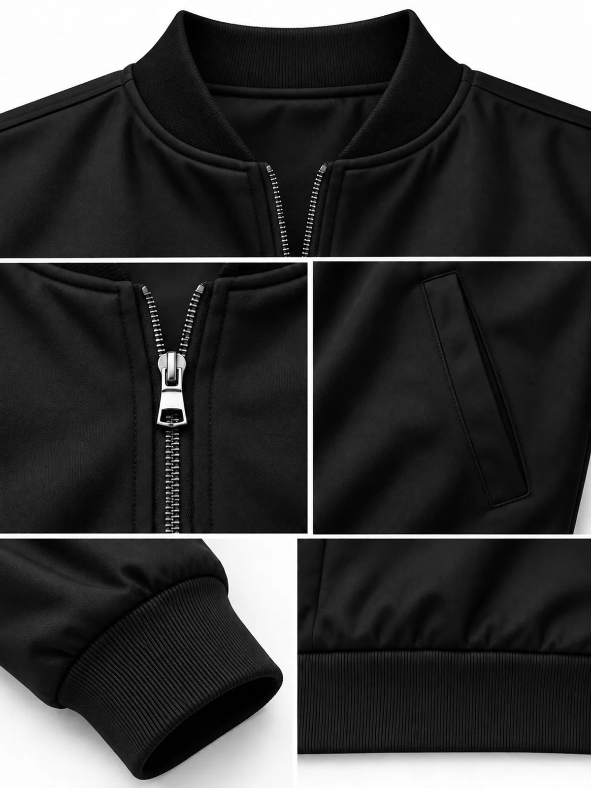 Men's Classic-Fit Zip-Up Bomber Jacket with Pockets — photo 29