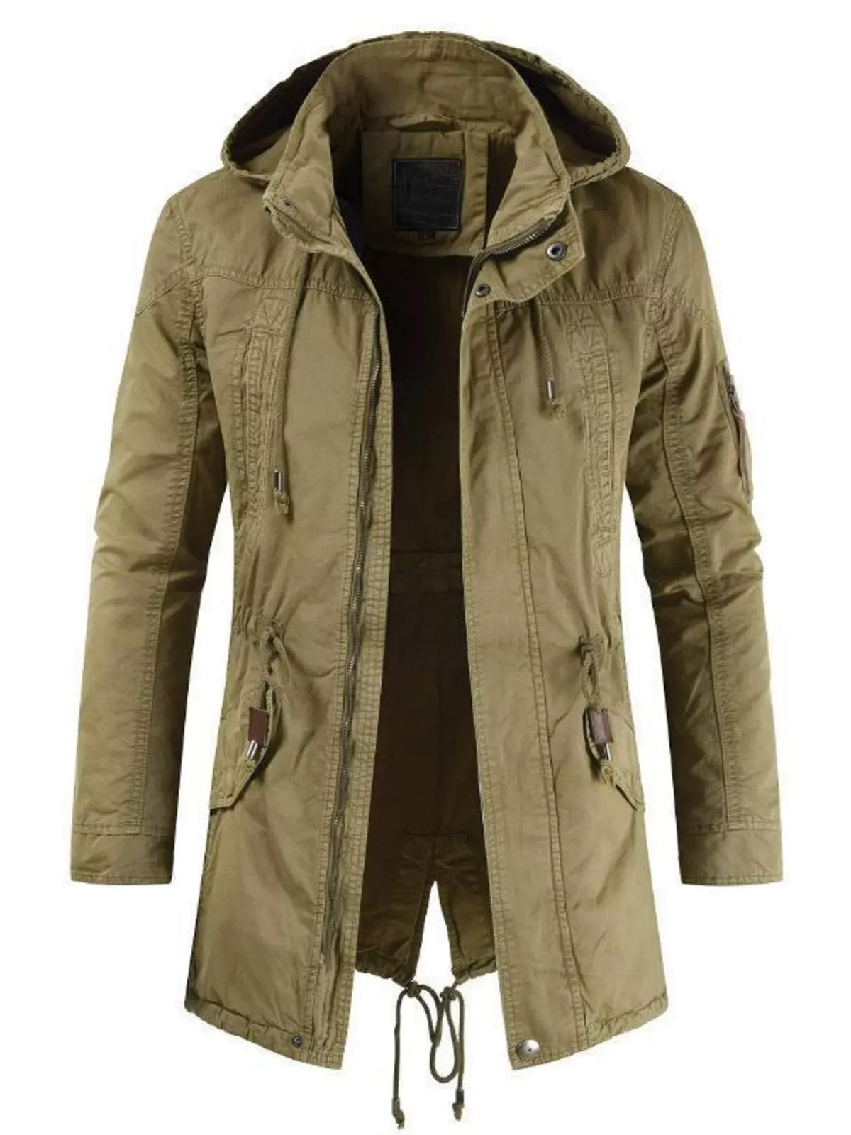 Men's Drawstring Hooded Parka — photo 3