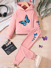 Poppy Lane Butterfly Print Hoodie & Pants Set — product view 7