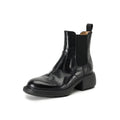 British Style Chunky Heel Ankle Boots