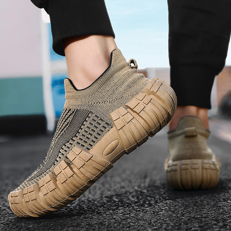 Breathable Mesh Lace-Up Men's Casual Sports Sneakers