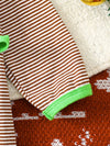 Storybook Christmas-Themed Striped Snap-Leg One-Piece — product view 19