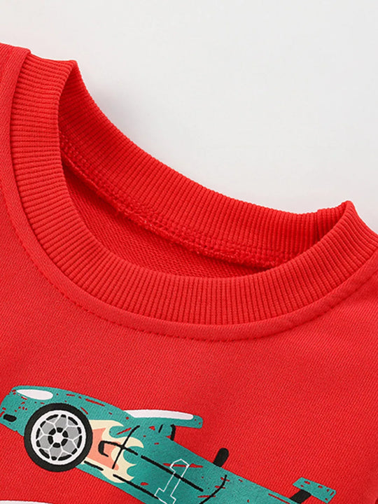 Another view: Kids’ Colorful Car Cotton Sweatshirt