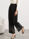 Dahlia Floral Lace Hem Wide-Leg Pants — product view 3