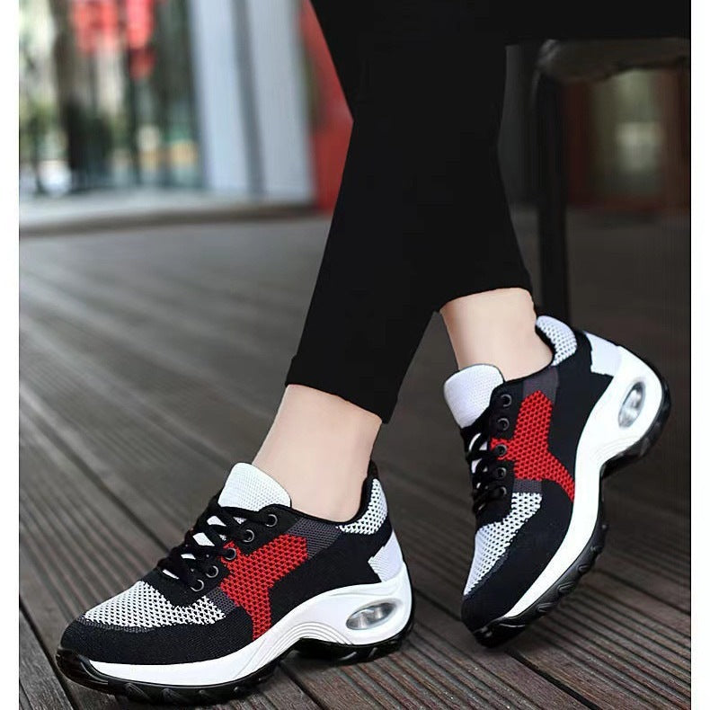 Women's Breathable Air-Cushioned Mesh Sneakers - Lightweight Athletic Walking Shoes