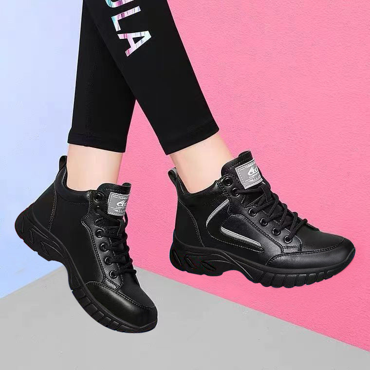 Women's Versatile Casual Non-Slip Lace-Up Sneakers | Lightweight Flat Shoes