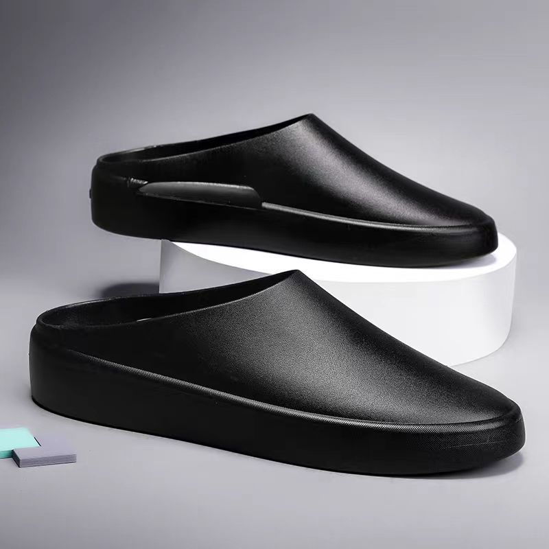 Men's Lightweight EVA Clogs - Breathable Non-Slip Summer Slippers with Hollowed-Out Design