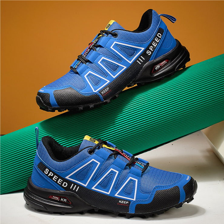 Men's Lightweight Breathable Trekking Shoes - Shock Absorption Off-Road Casual Sneakers