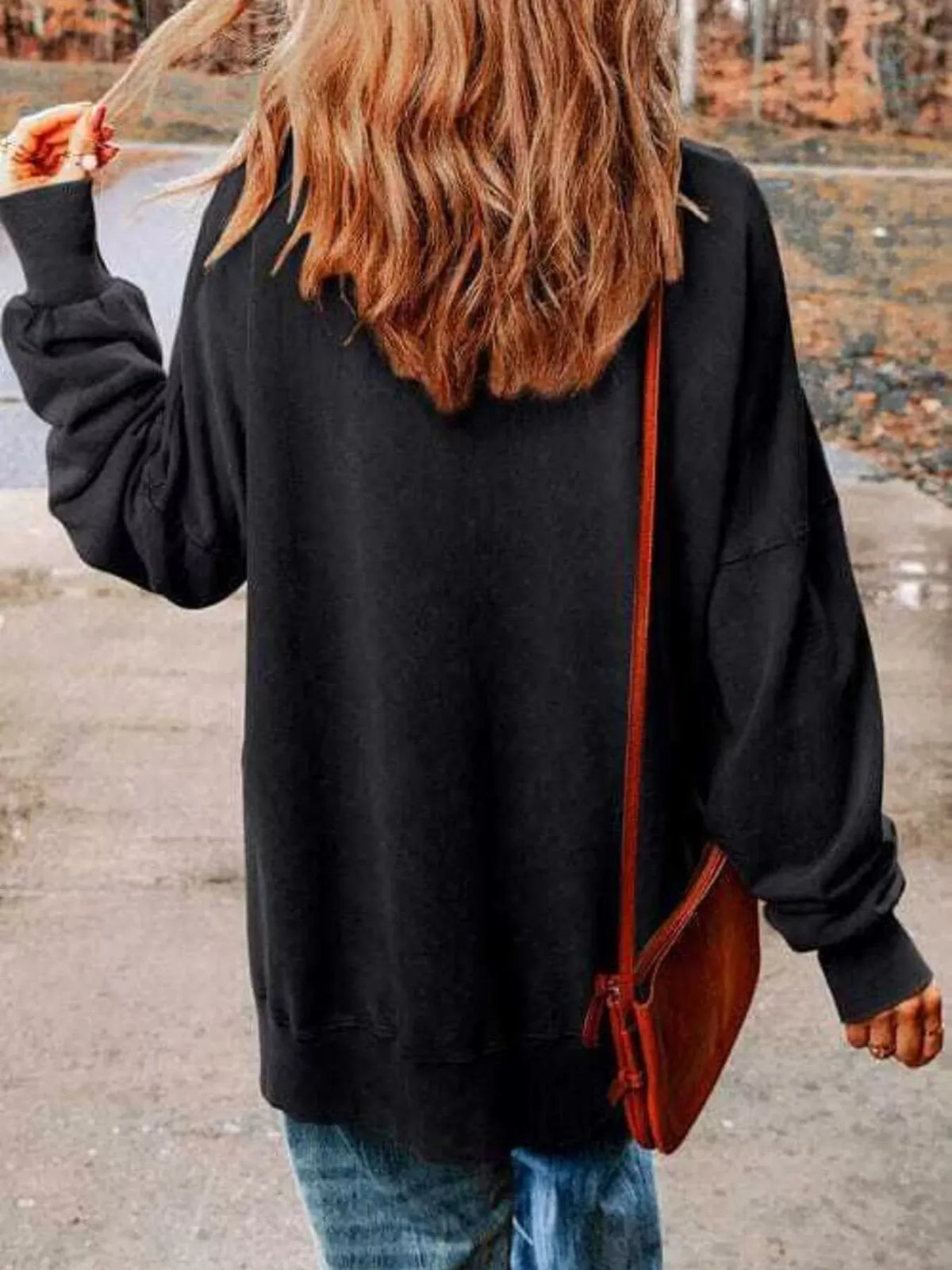 Santa Claus Graphic Oversized Sweatshirt — photo 3