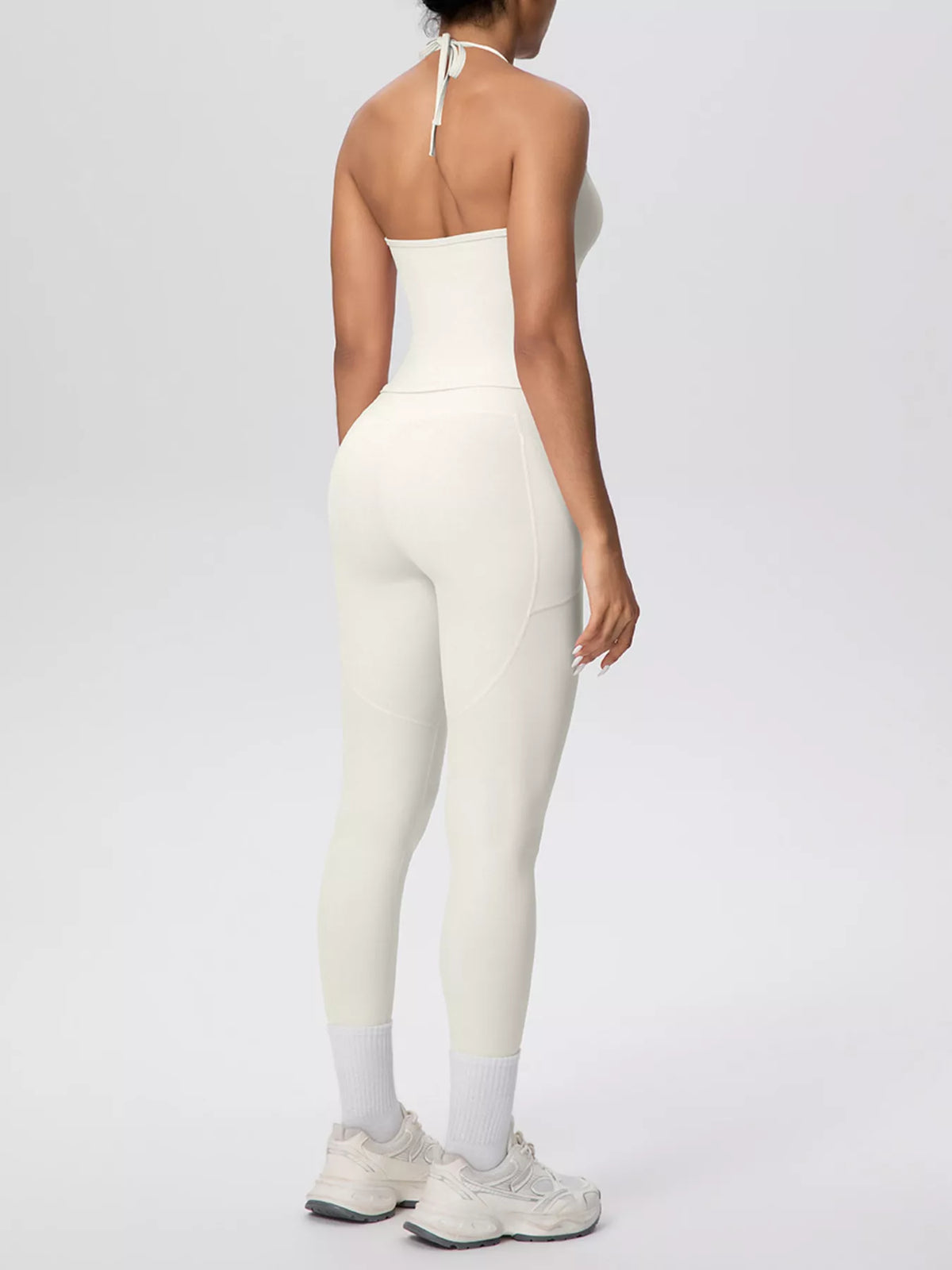 Halter Cami & High-Waisted Leggings Set