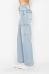 Judy Blue Wren High-Rise Straight Cargo Jeans — product view 5
