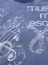 Music Is My Escape Washed Graphic Tee — color or detail view 4