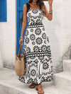 Vera Floral Print Tie Strap Maxi Dress — product view 1