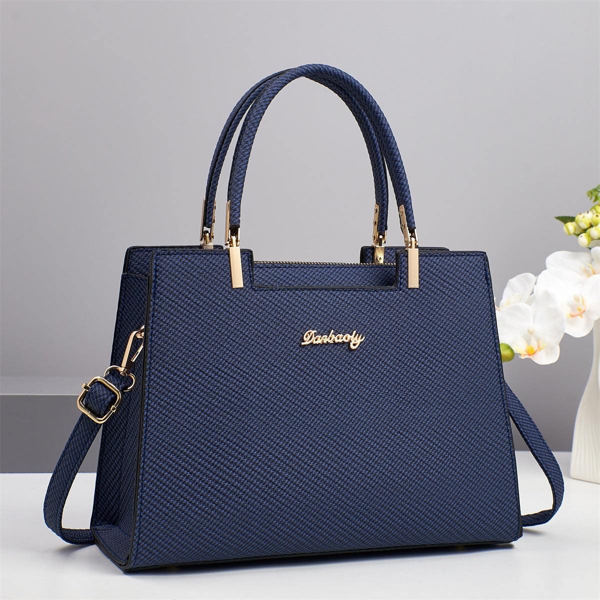High-Capacity PU Leather Tote Bag