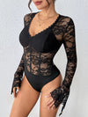 Isla Lace Long-Sleeve Bodysuit — product view 5
