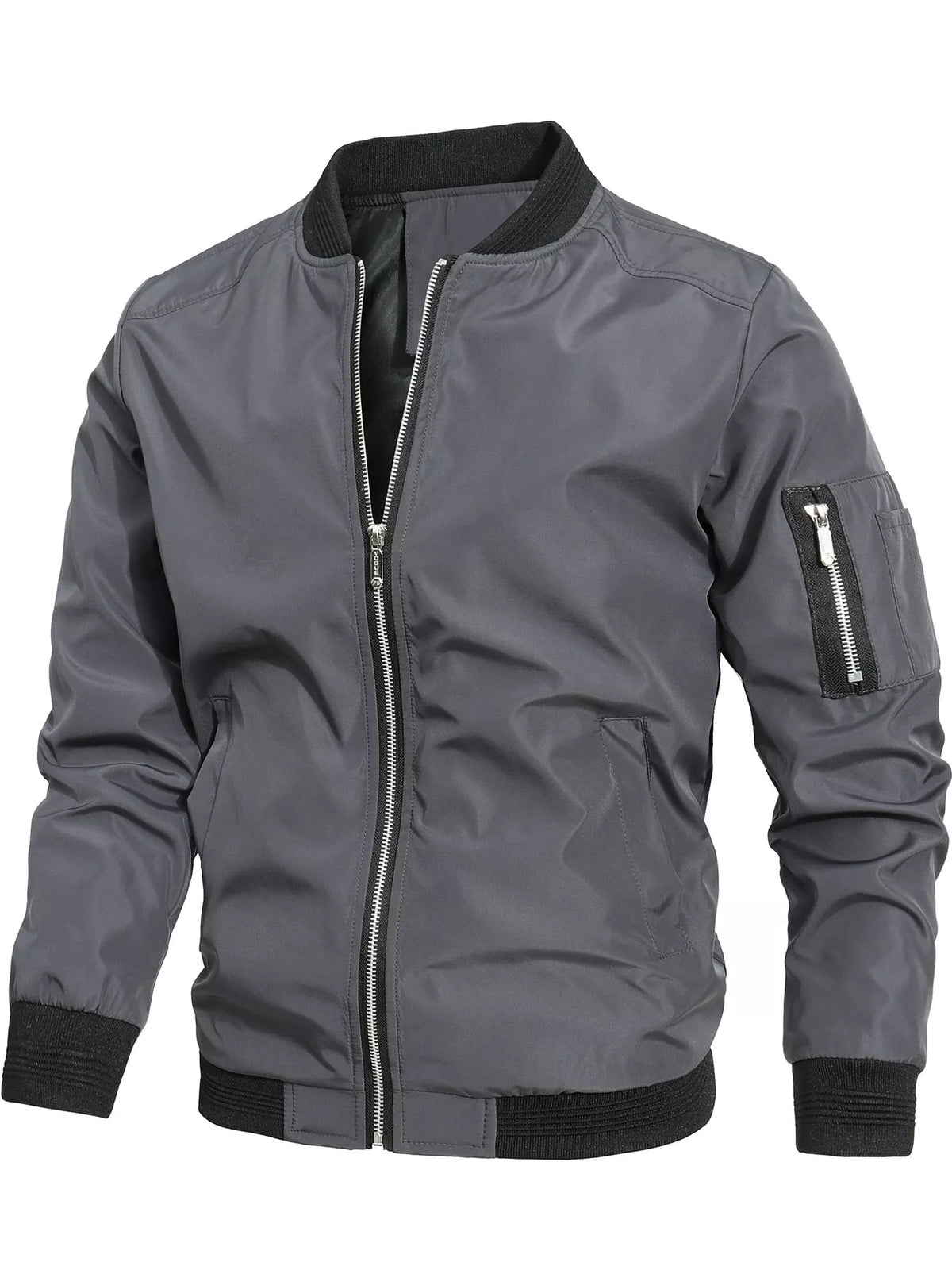 Men's Lightweight Bomber Jacket with Sleeve Pocket — photo 26