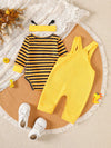 Sunny Days Striped Bodysuit & Overalls & Headband Set — product view 2