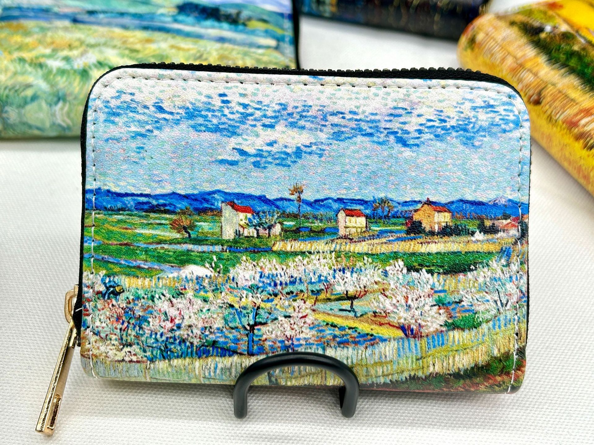 Van Gogh Art Cardholder Wallet | Anti-Magnetic Multi-Card Holder | Foldable PU Leather Card Case