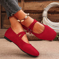 Women's Leopard Print Flats - Comfortable Buckle Dress Shoes Plus Size 36-43