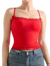Slightly stretchy lace camisole for women