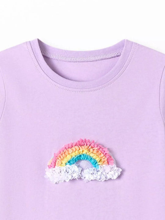 Another view: Little Orbit Rainbow Short-Sleeve T-Shirt
