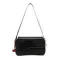 Small Square PU Leather Shoulder Bag | Work & Commute Underarm Bag