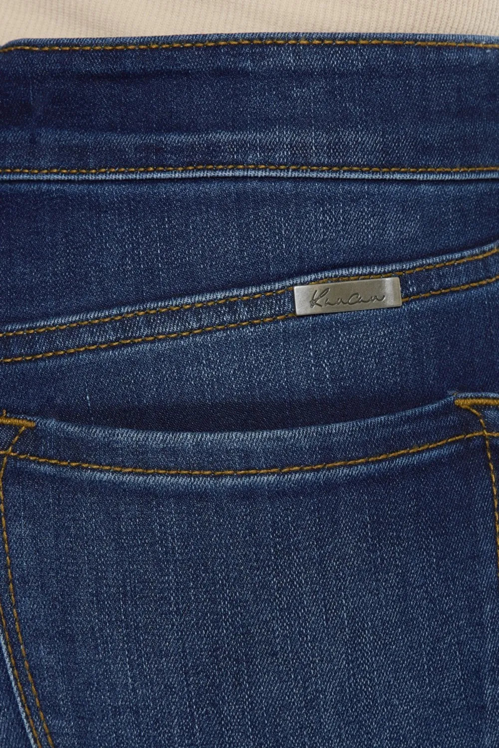 Kancan Mid Rise Gradient Wash Skinny Jeans