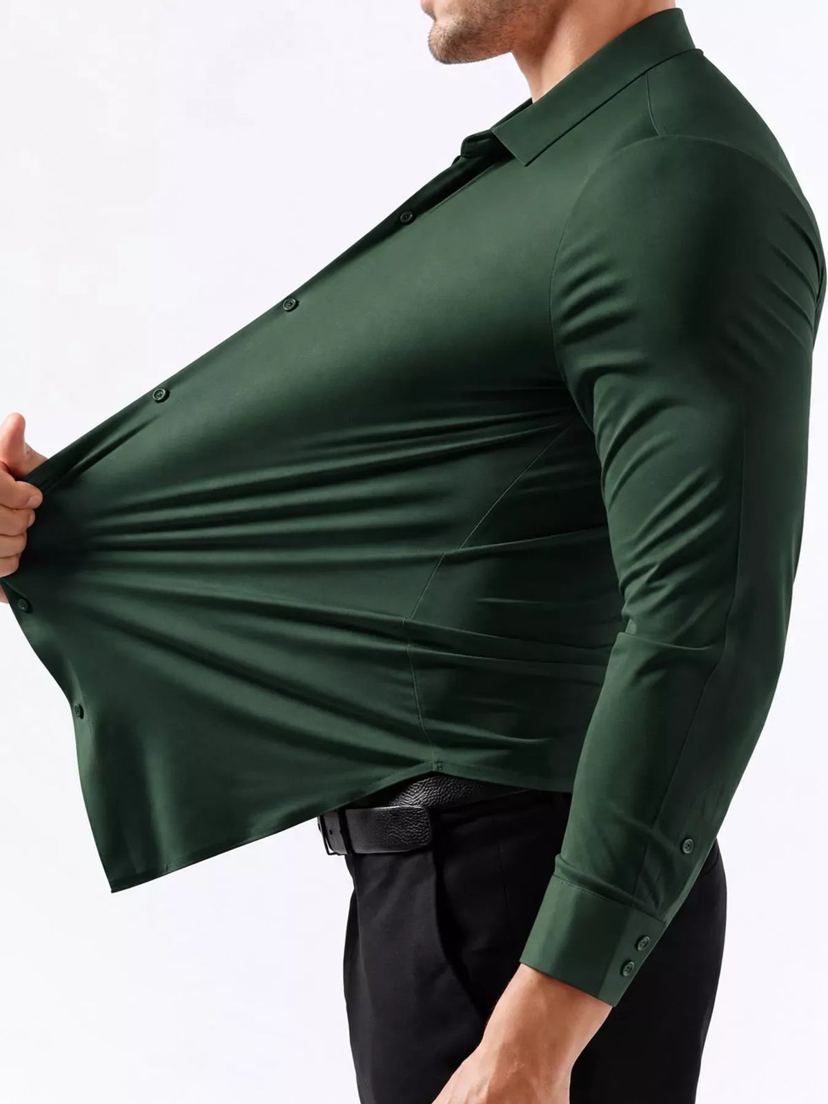 Men's Slim-Fit Stretch Long-Sleeve Shirt — photo 31